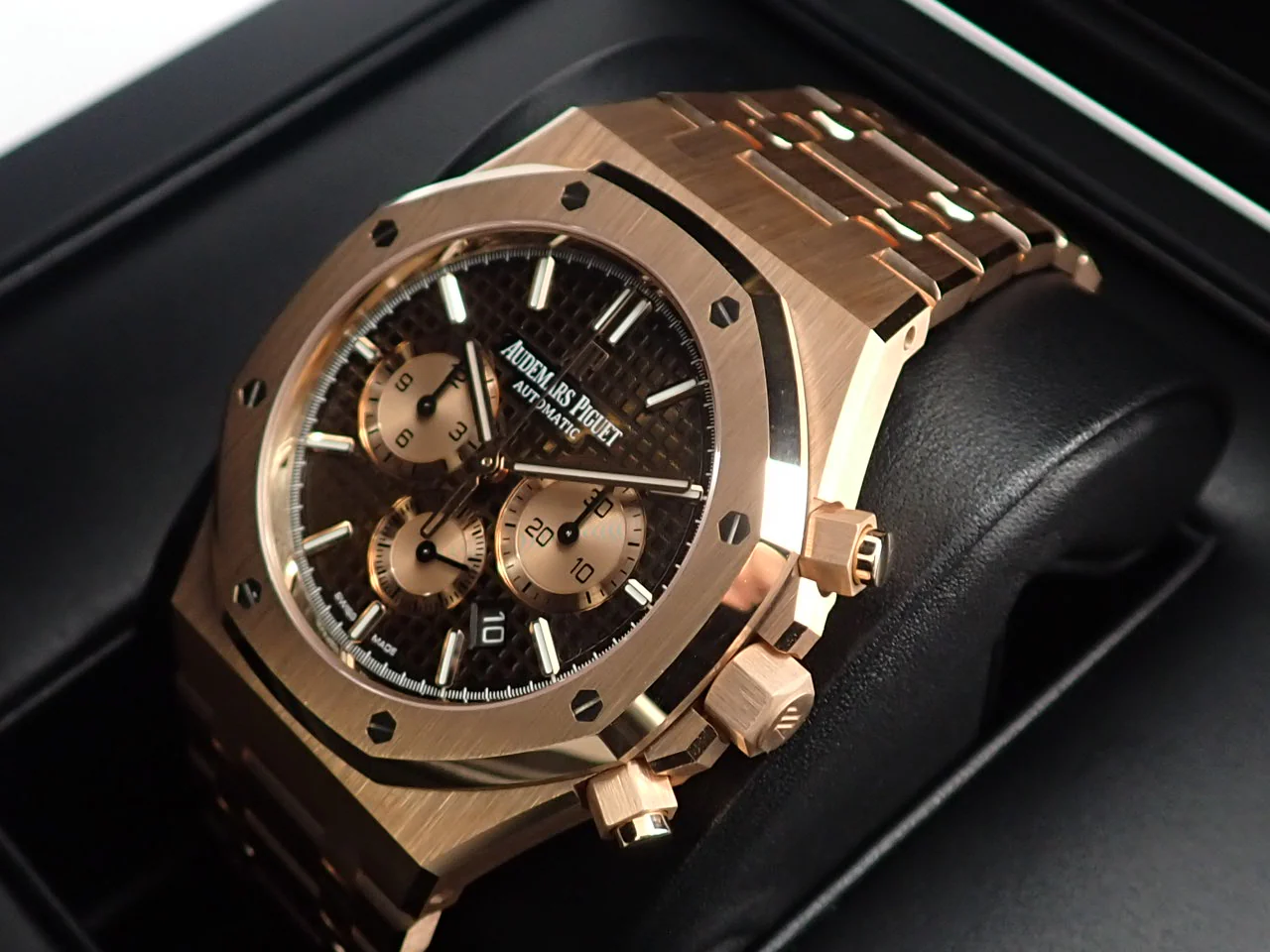 オーデマピゲ ロイヤルオーク クロノグラフ Ref.26331OR.OO.D821CR.01 ピンクゴールド ブラウン文字盤 - Image 5
