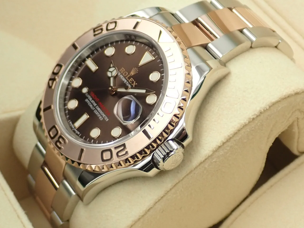 ロレックス ヨットマスター40 Ref.116621 ステンレススチール/エバーローズゴールド チョコレート文字盤 - Image 4