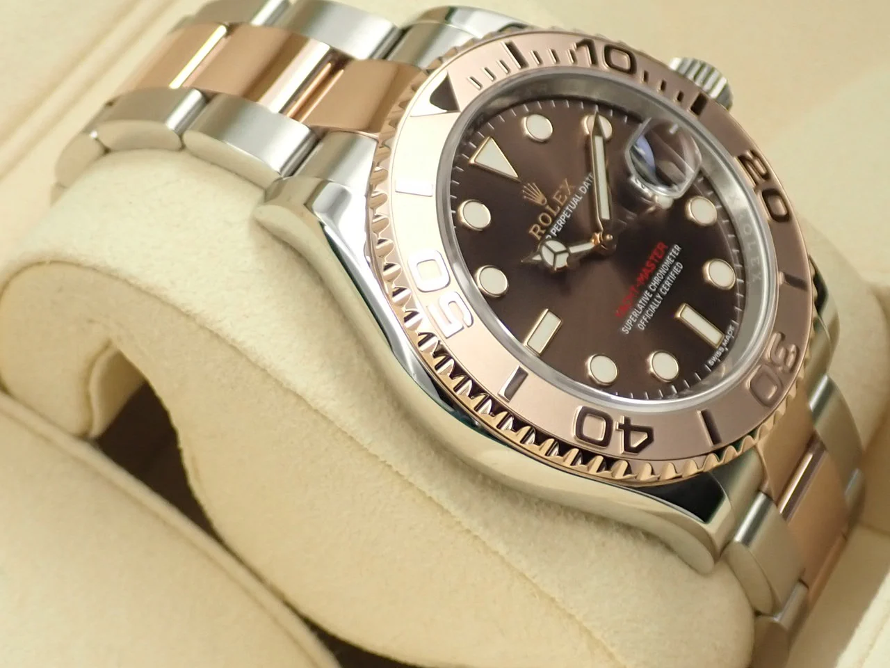 ロレックス ヨットマスター40 Ref.116621 ステンレススチール/エバーローズゴールド チョコレート文字盤 - Image 5