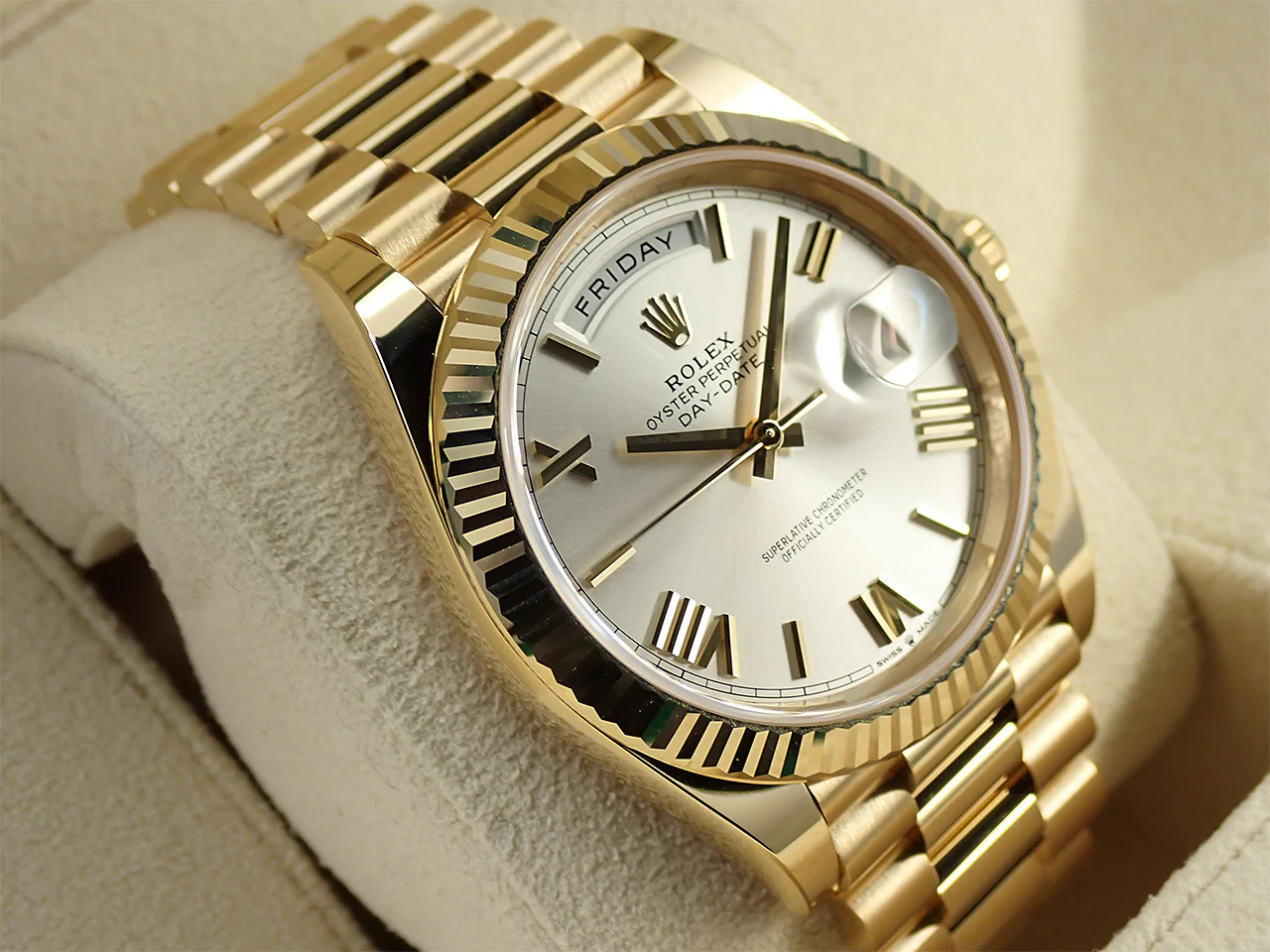 ロレックス デイデイト40 Ref.228238 イエローゴールド シルバー文字盤 - Image 5