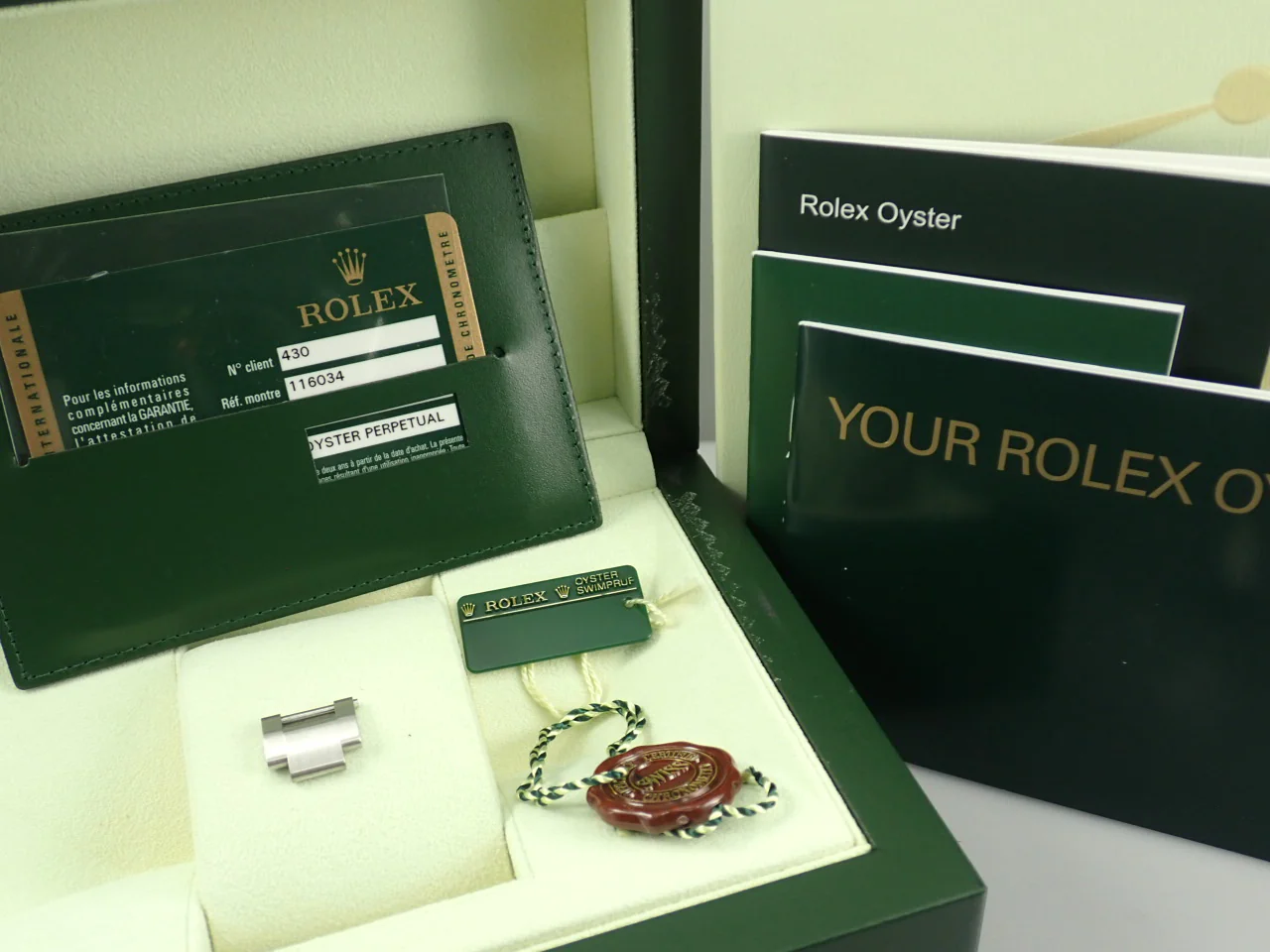 ロレックス オイスターパーペチュアル36 Ref.116034 ステンレススチール/ホワイトゴールド ブラック文字盤 - Image 10