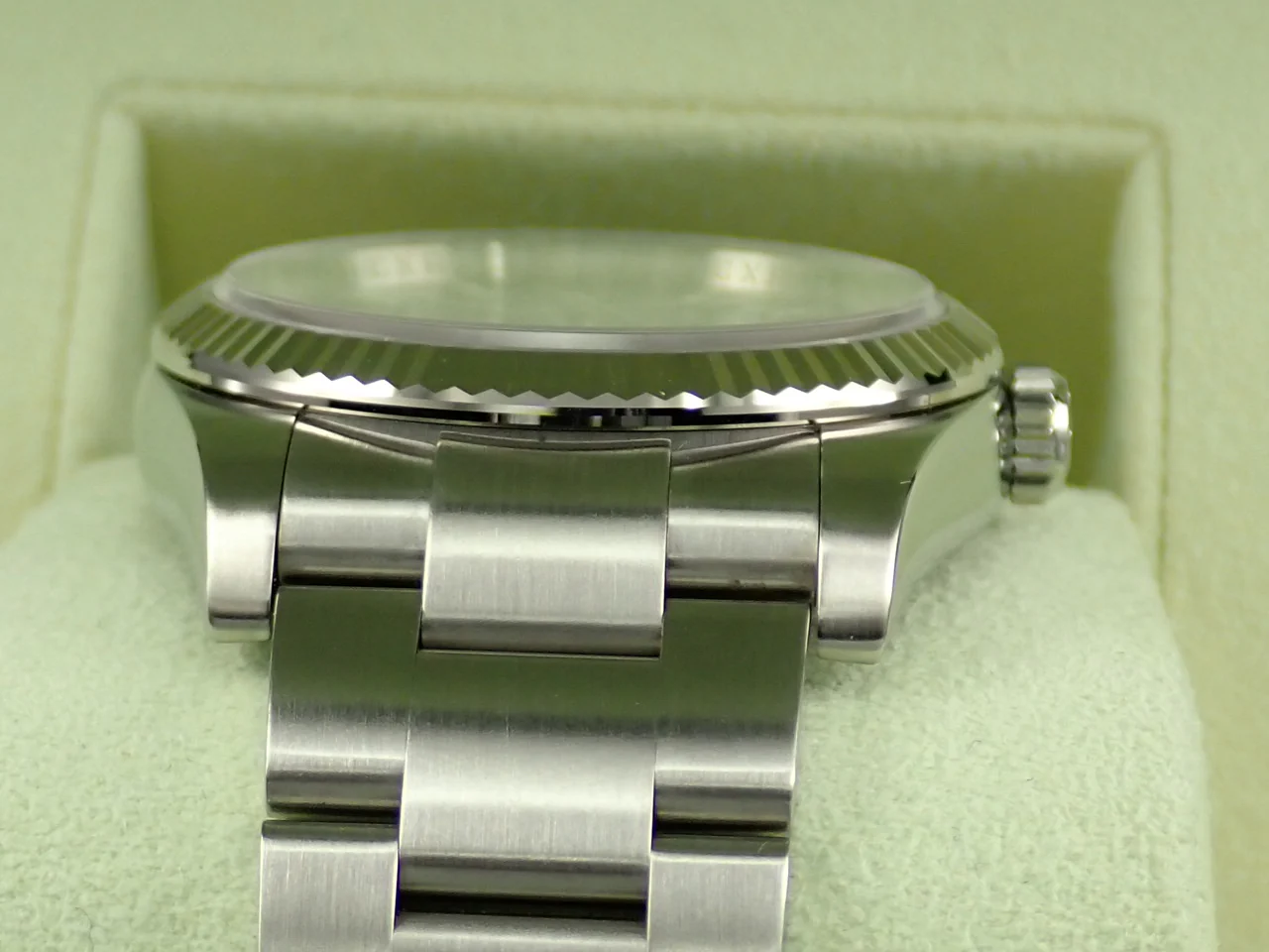 ロレックス オイスターパーペチュアル36 Ref.116034 ステンレススチール/ホワイトゴールド ブラック文字盤 - Image 6