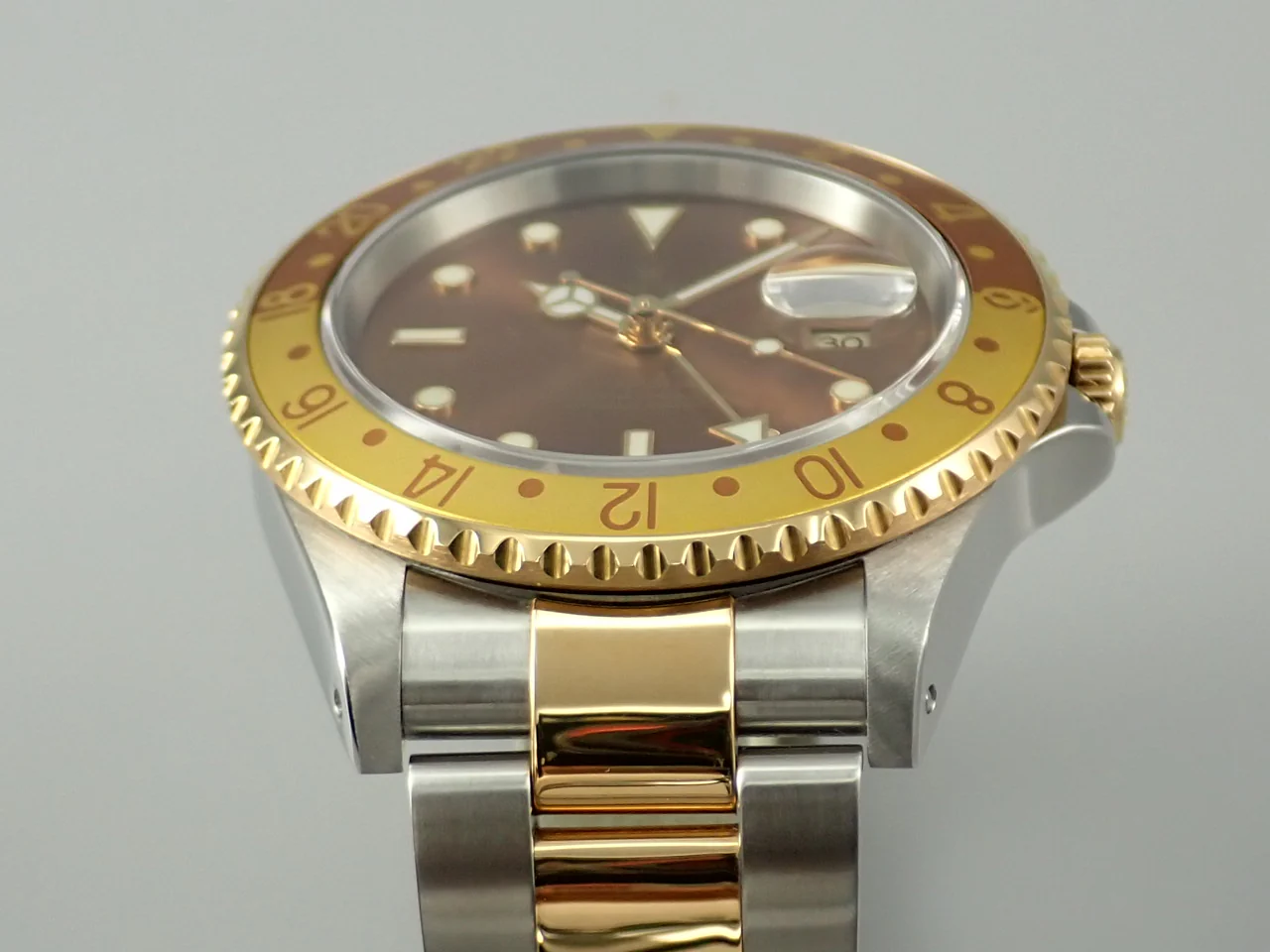 ロレックス GMTマスターII Ref.16713 ステンレススチール/イエローゴールド ブラウン文字盤 オイスターブレスレット - Image 6
