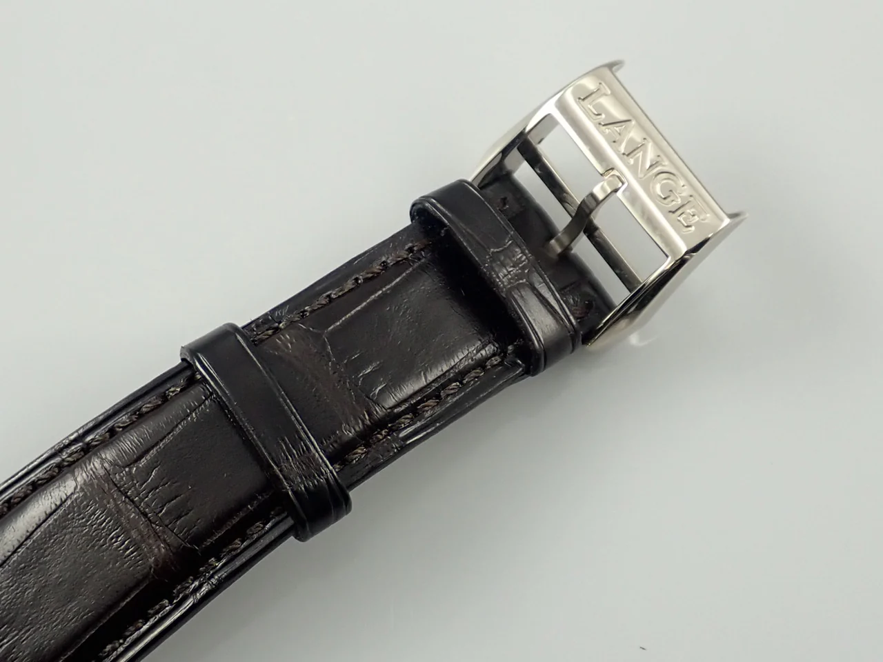 A.ランゲ＆ゾーネ サクソニア アニュアルカレンダー Ref.330.026E シルバー文字盤 美品 7AM137MS - Image 8