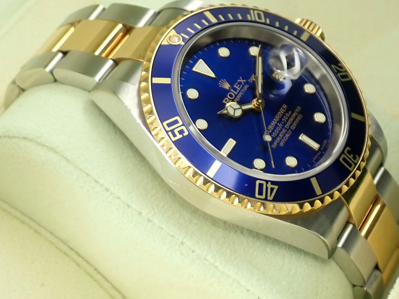 ロレックス サブマリーナー デイト Ref.16613 ステンレススチール/イエローゴールド ブルー文字盤 - Image 5