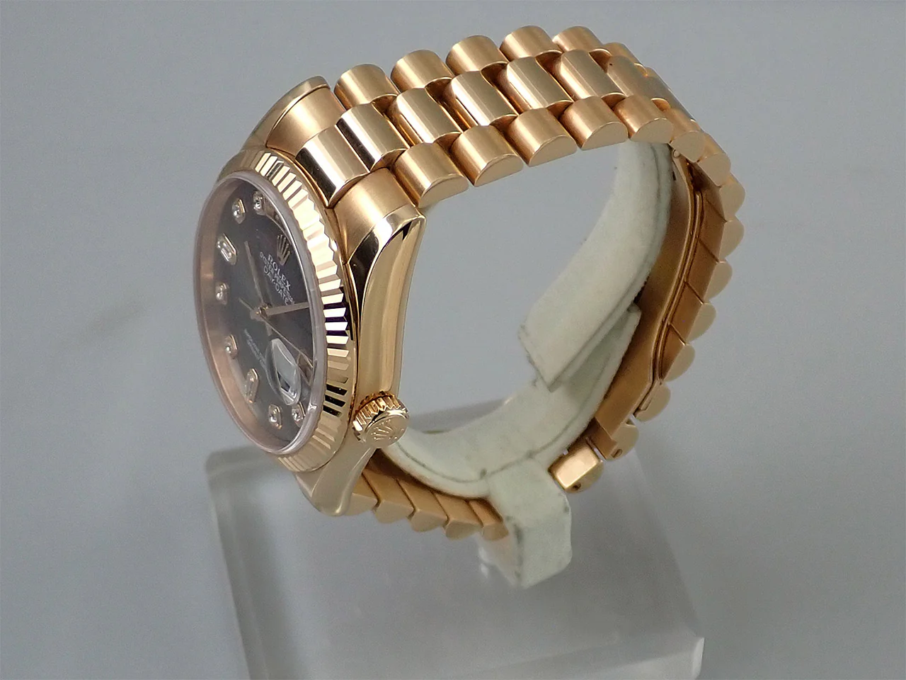 ロレックス デイデイト36 Ref.118235NG ピンクゴールド ブラックシェル文字盤 - Image 4