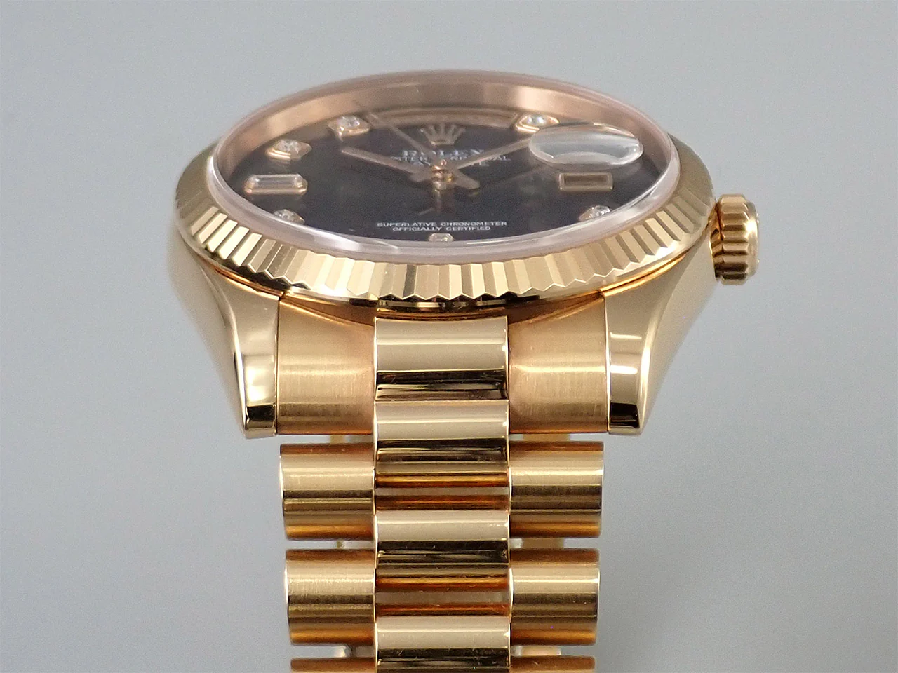 ロレックス デイデイト36 Ref.118235NG ピンクゴールド ブラックシェル文字盤 - Image 6