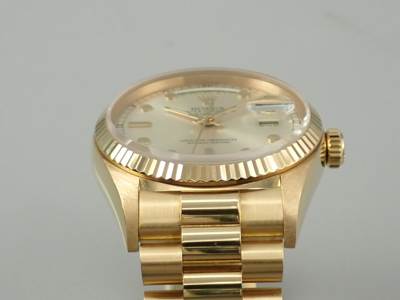 ロレックス デイデイト36 Ref.18038 イエローゴールド シルバー文字盤 - Image 6
