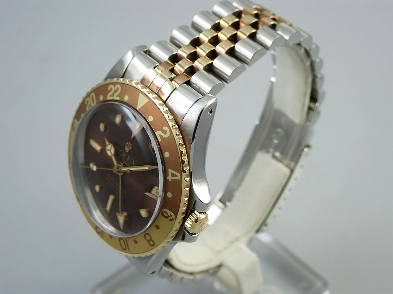 ロレックス GMTマスター Ref.1675/3 ステンレススチール/イエローゴールド ブラウン文字盤 ジュビリーブレスレット 中古 803ZWR20 - Image 4