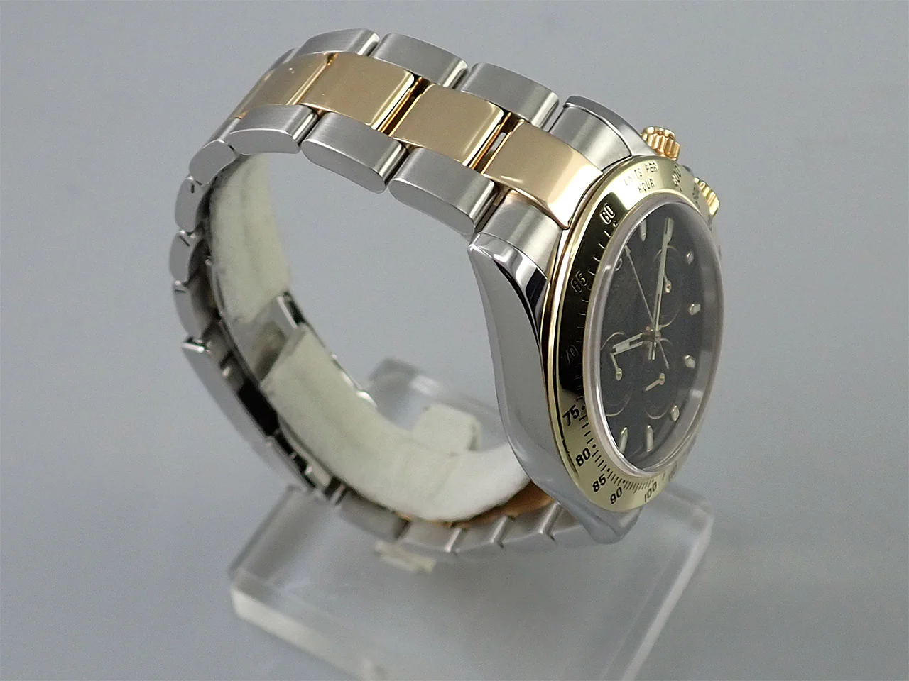 ロレックス デイトナ Ref.116523 ステンレススチール/イエローゴールド ブラック文字盤 - Image 5