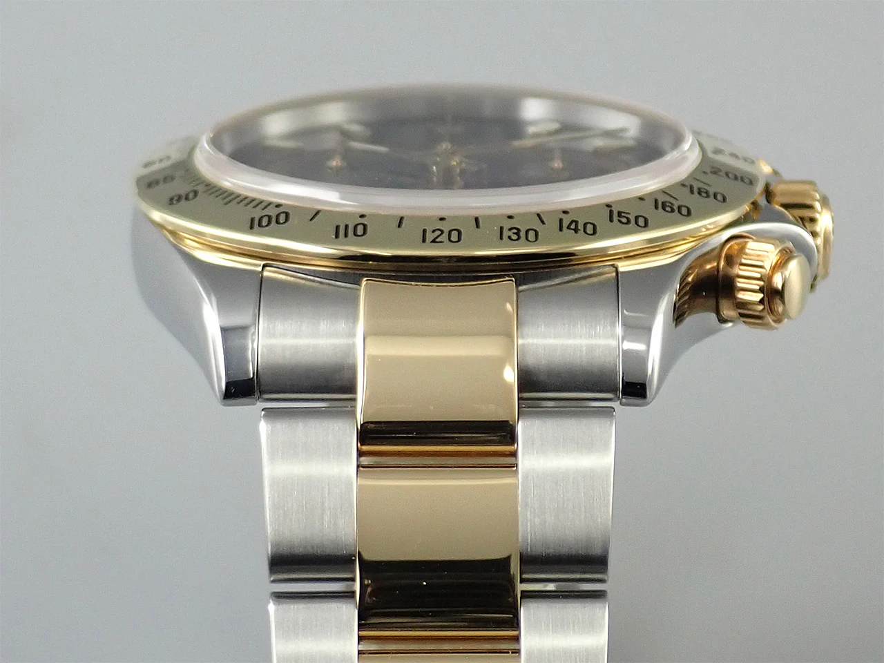ロレックス デイトナ Ref.116523 ステンレススチール/イエローゴールド ブラック文字盤 - Image 6