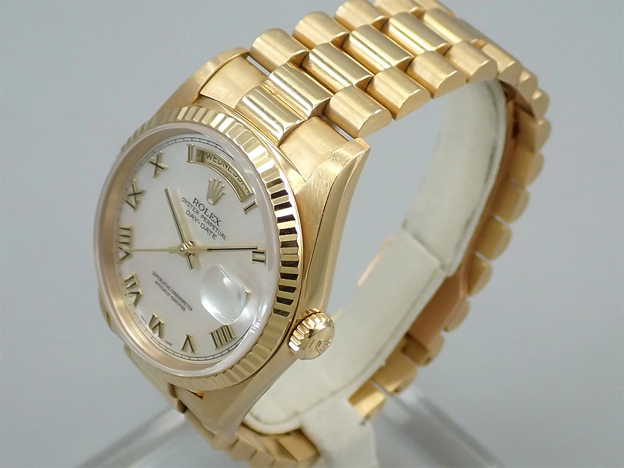 ロレックス デイデイト36 Ref.18238NR イエローゴールド シェル文字盤 - Image 4