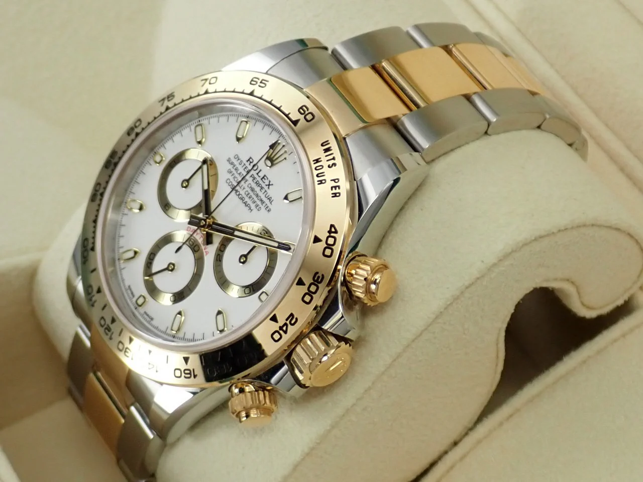 ロレックス デイトナ Ref.116503 ステンレススチール/イエローゴールド ホワイト文字盤 - Image 4