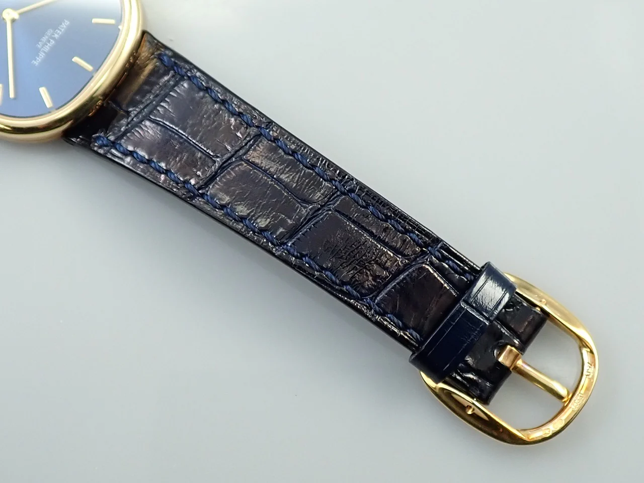 パテックフィリップ ゴールデンエリプス Ref.3738/100J-001 イエローゴールド ブルー文字盤 - Image 8