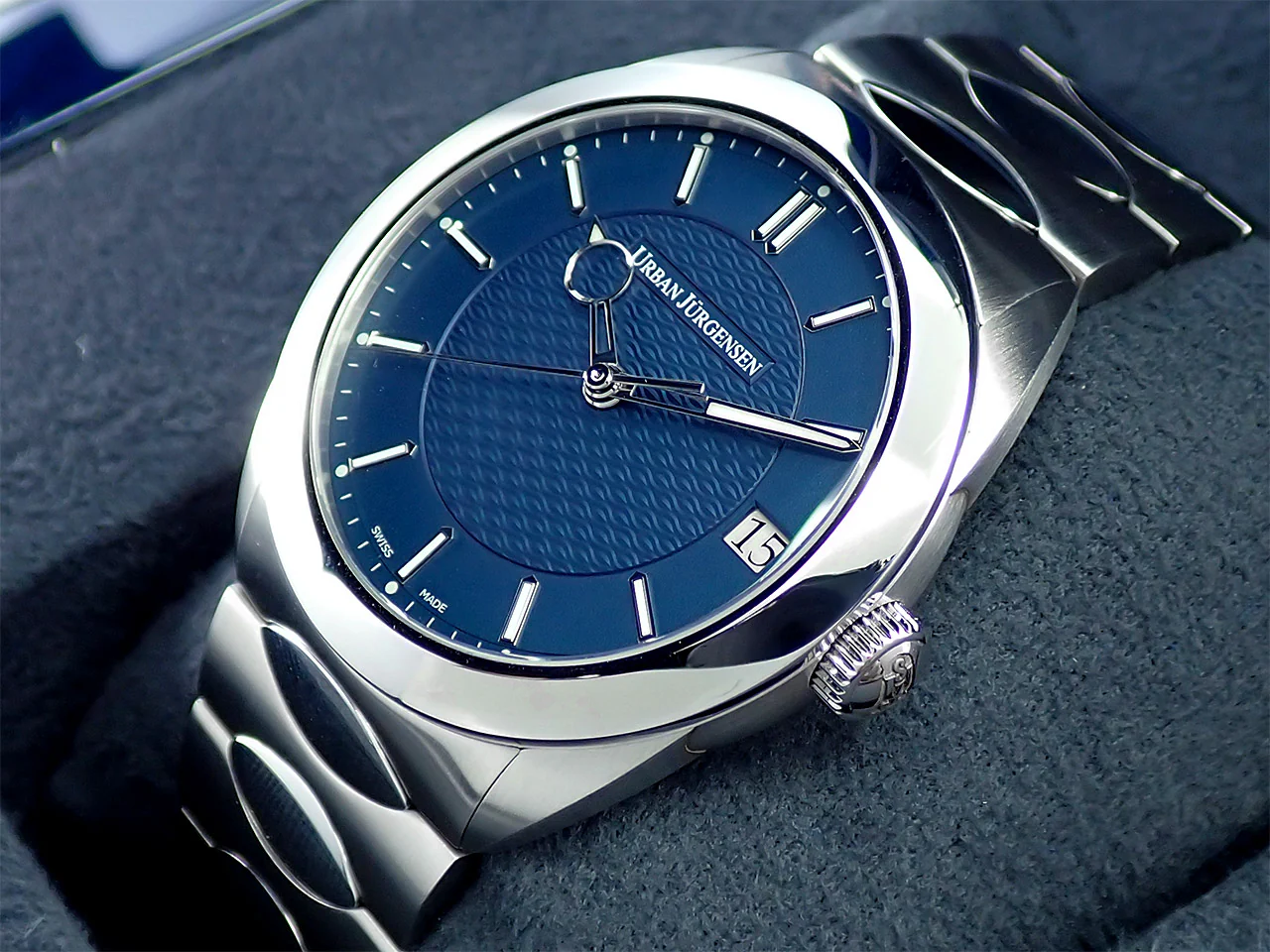 ウルバンヤーゲンセン ヤーゲンセンワン Ref.5241 ウルバンブルー文字盤 極美品 8JTMTVMM - Image 4