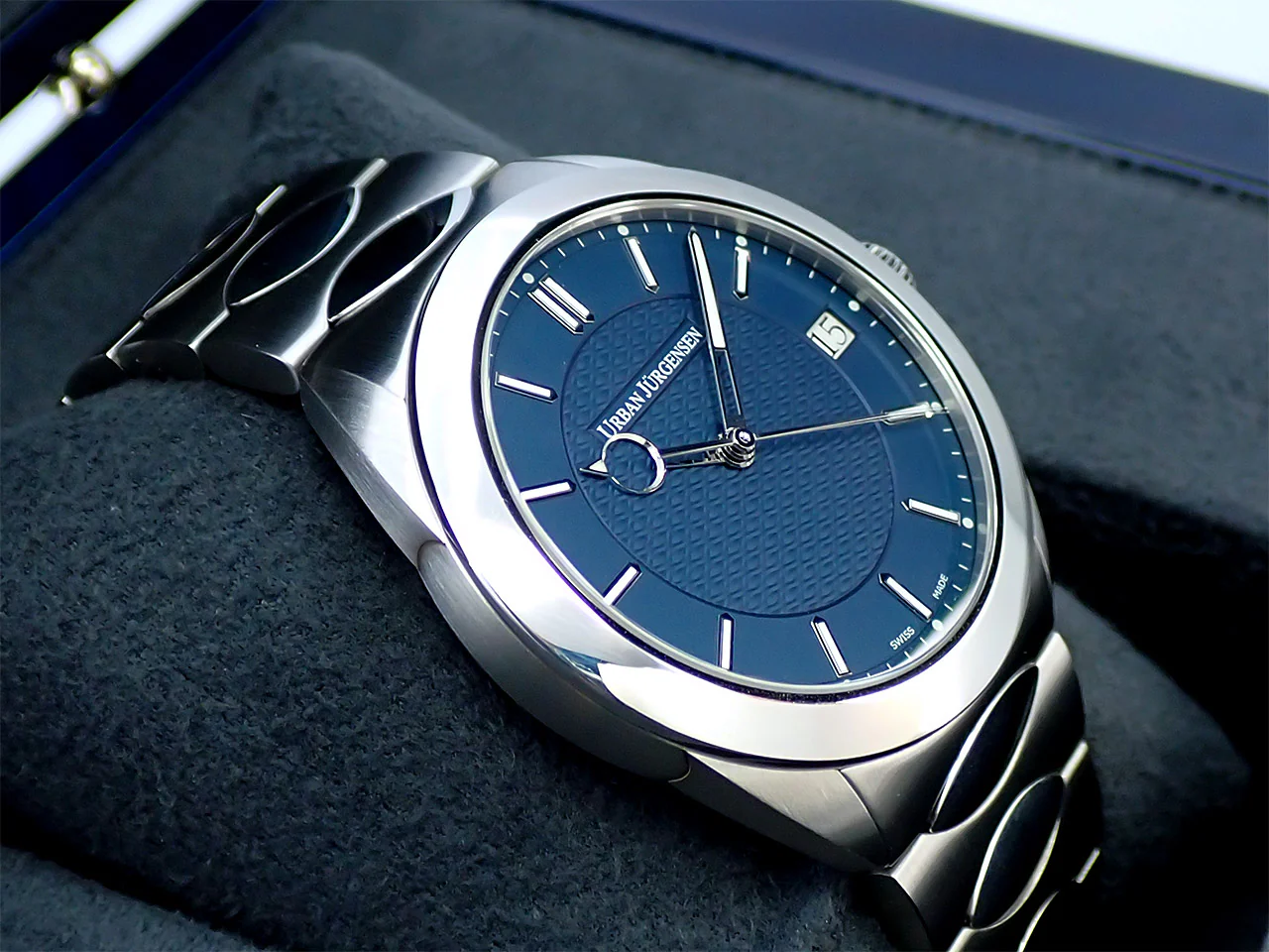 ウルバンヤーゲンセン ヤーゲンセンワン Ref.5241 ウルバンブルー文字盤 極美品 8JTMTVMM - Image 5