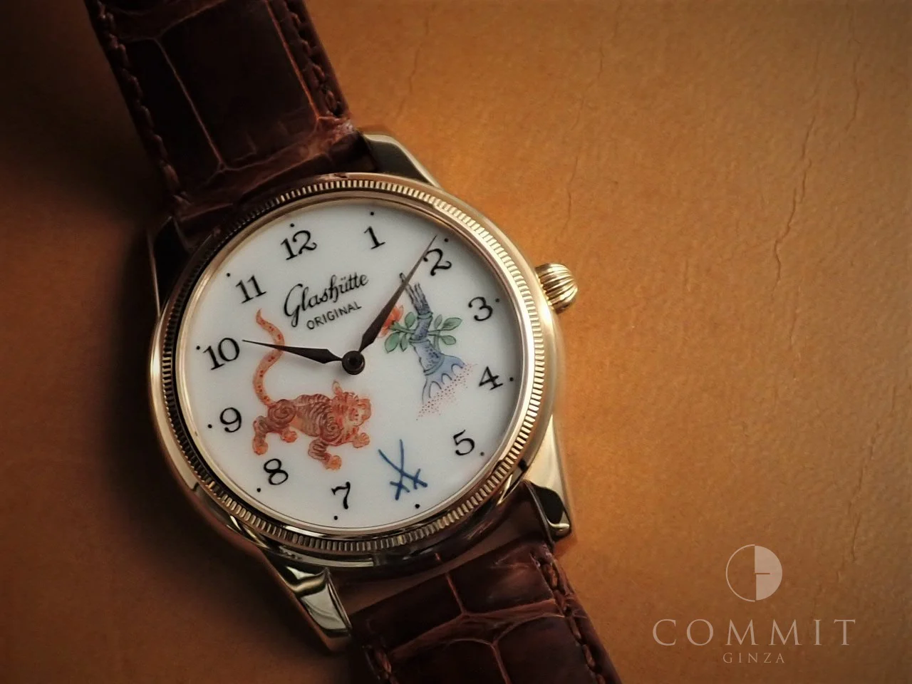 グラスヒュッテオリジナル セネタ マスターピース 1845 マイセン ラストエディション Ref.49-10-95-95-06 マイセン文字盤 中古 8RW1FFUS - Image 12