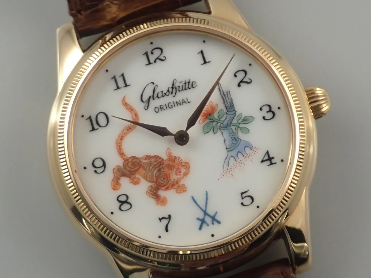 グラスヒュッテオリジナル セネタ マスターピース 1845 マイセン ラストエディション Ref.49-10-95-95-06 マイセン文字盤 中古 8RW1FFUS - Image 3