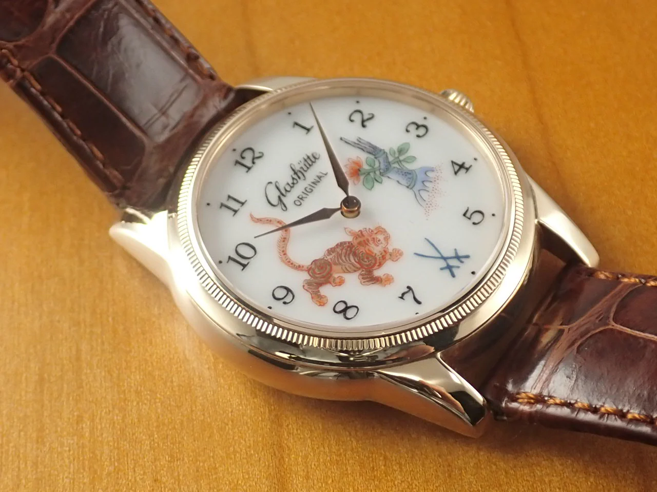 グラスヒュッテオリジナル セネタ マスターピース 1845 マイセン ラストエディション Ref.49-10-95-95-06 マイセン文字盤 中古 8RW1FFUS - Image 5