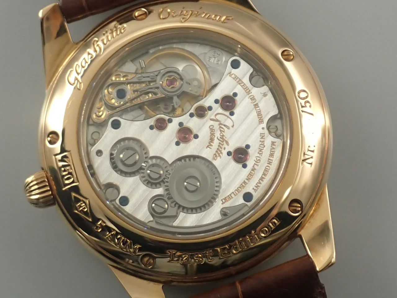 グラスヒュッテオリジナル セネタ マスターピース 1845 マイセン ラストエディション Ref.49-10-95-95-06 マイセン文字盤 中古 8RW1FFUS - Image 7