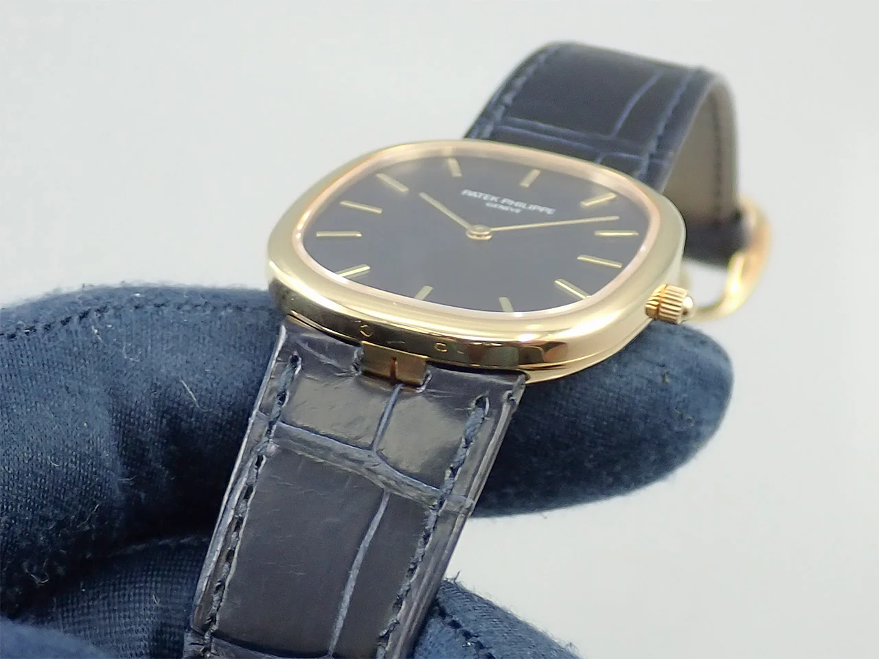 パテックフィリップ ゴールデンエリプス Ref.3738/100J-012 イエローゴールド ブルー文字盤 - Image 6