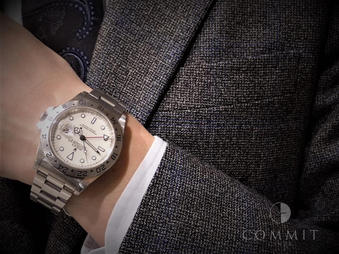 ロレックス エクスプローラーII Ref.16570 ステンレススチール ホワイト文字盤 - Image 11