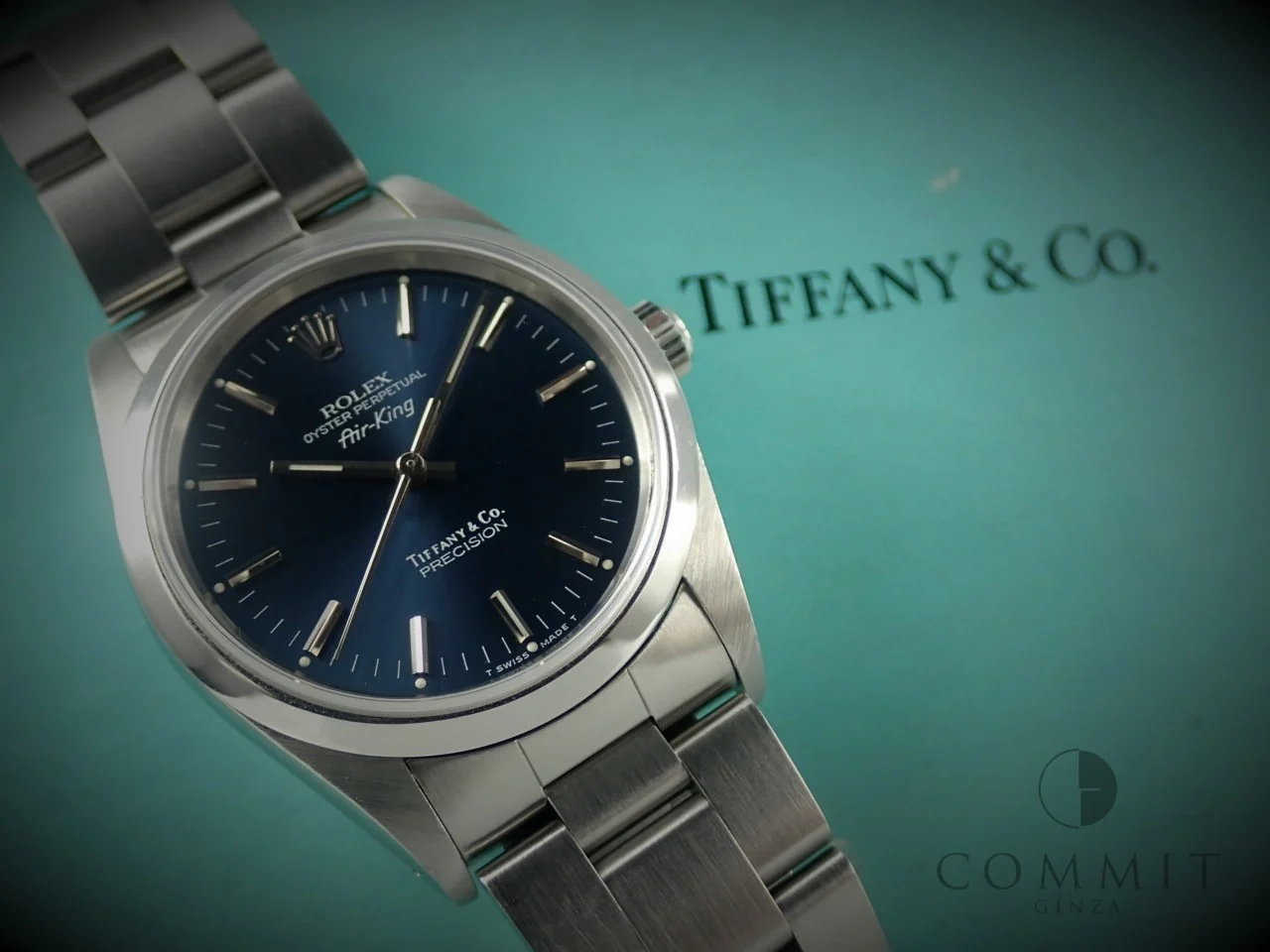 ロレックス エアキング Ref.14000 ステンレススチール ブルー文字盤 - Image 12