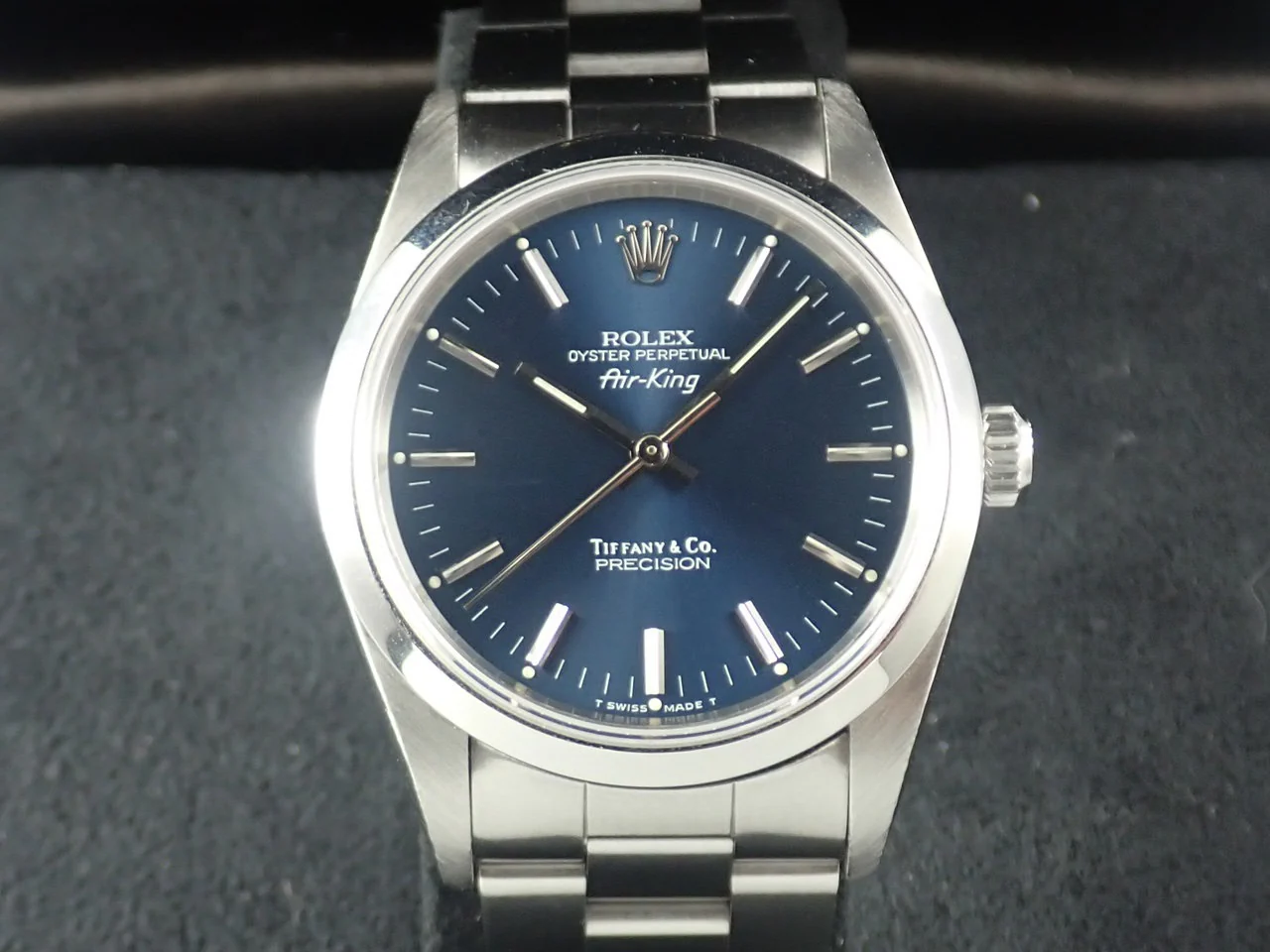 ロレックス エアキング Ref.14000 ステンレススチール ブルー文字盤 - Image 3