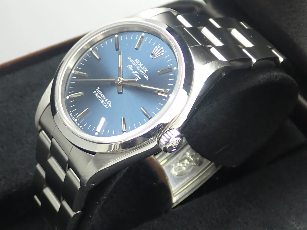 ロレックス エアキング Ref.14000 ステンレススチール ブルー文字盤 - Image 5