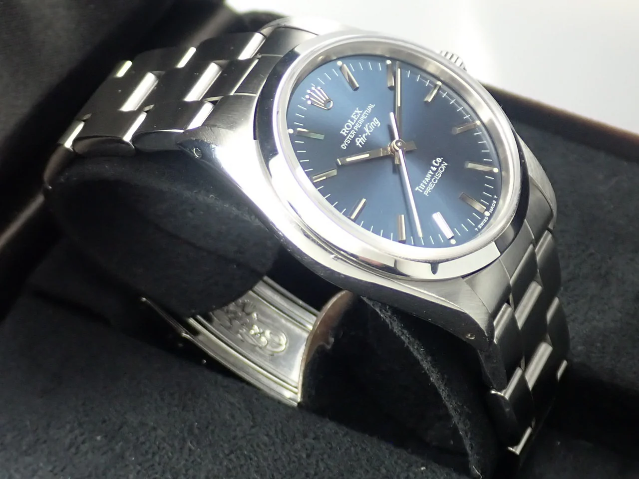 ロレックス エアキング Ref.14000 ステンレススチール ブルー文字盤 - Image 6