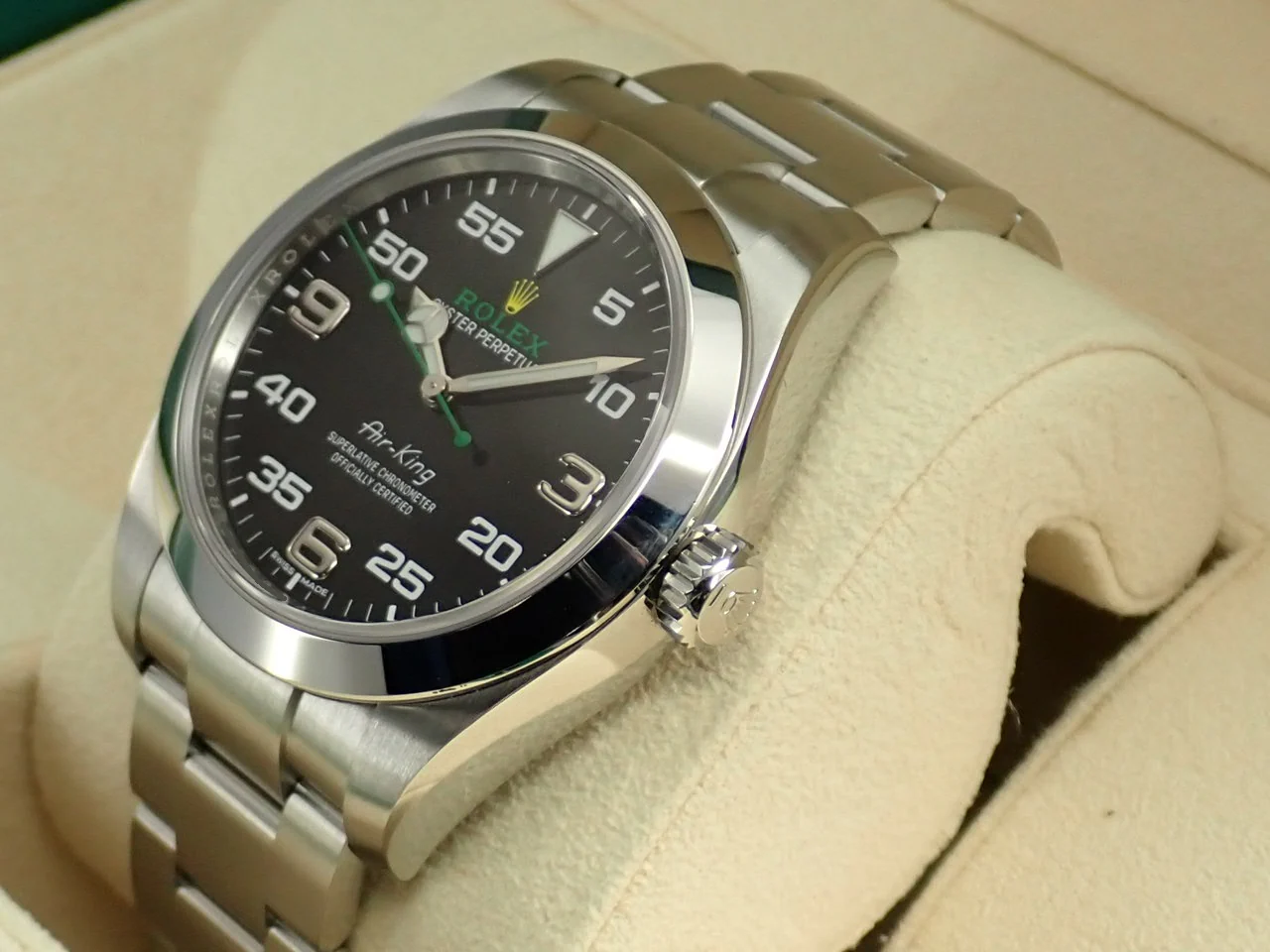 ロレックス エアキング Ref.116900 ステンレススチール ブラック文字盤 - Image 6