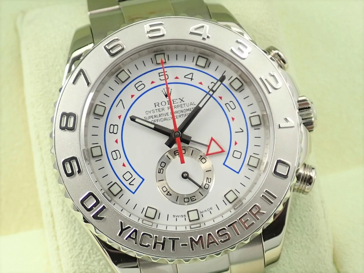 ロレックス ヨットマスターII Ref.116689 ホワイトゴールド ホワイト文字盤 - Image 3