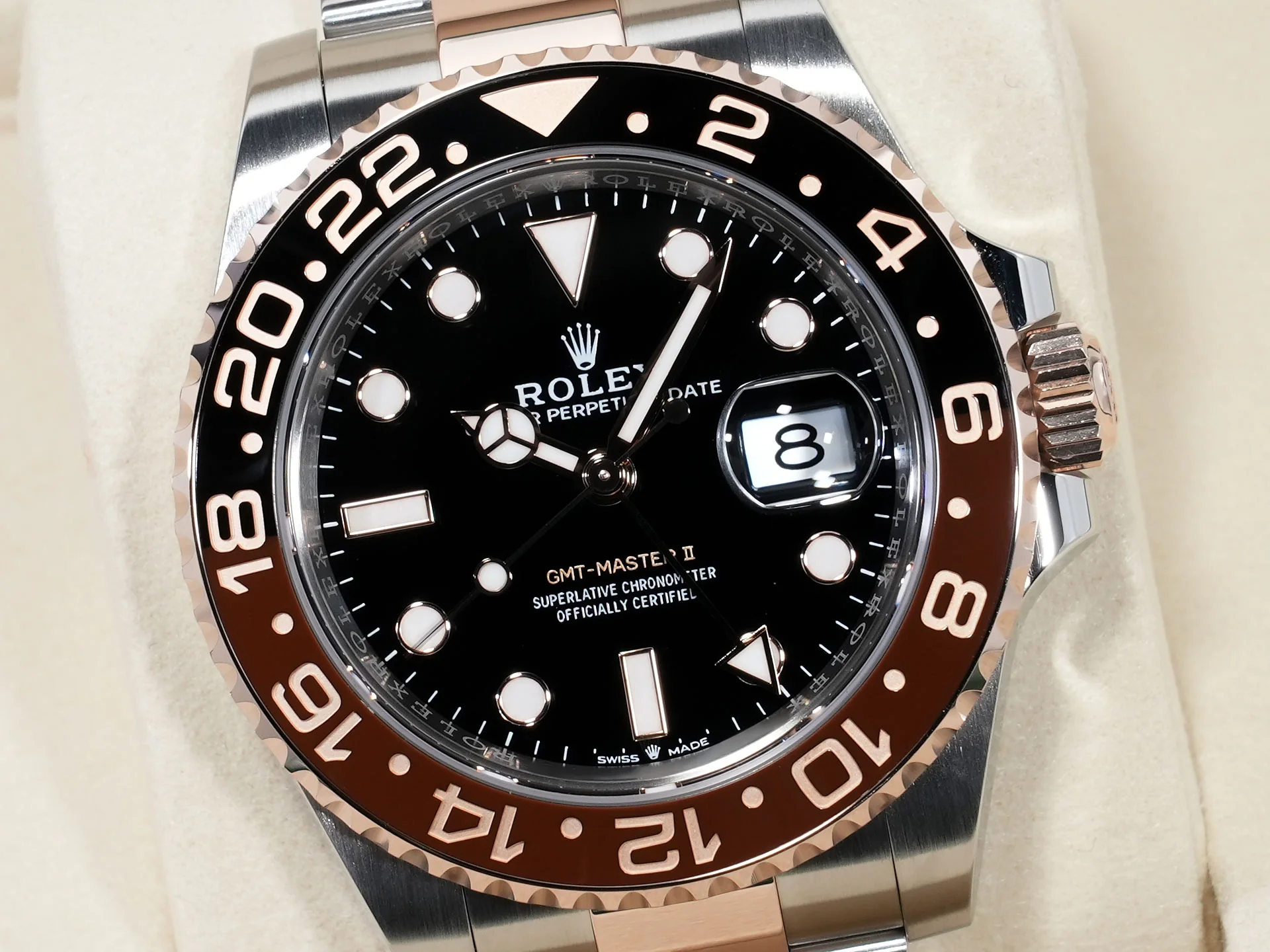 ロレックス GMTマスターII Ref.126711CHNR ステンレススチール/エバーローズゴールド ブラック文字盤 オイスターブレスレット 美中古 993x92k6 - Image 3