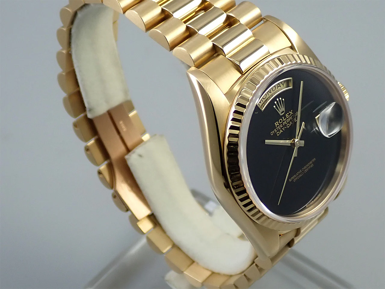 ロレックス デイデイト36 Ref.18238 イエローゴールド オニキス文字盤 - Image 5