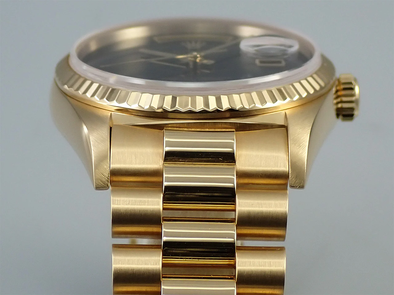 ロレックス デイデイト36 Ref.18238 イエローゴールド オニキス文字盤 - Image 6