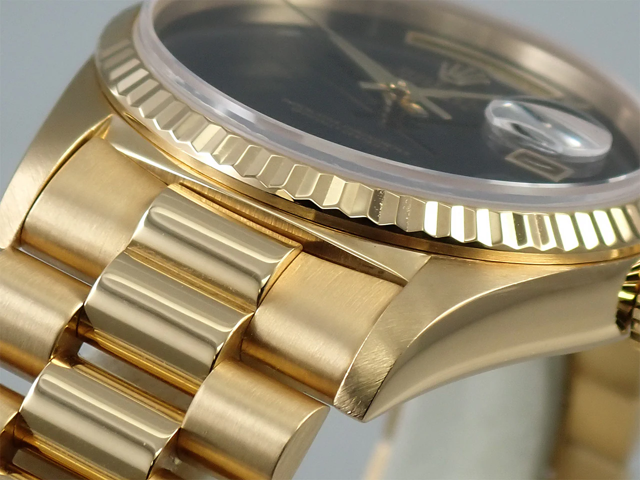 ロレックス デイデイト36 Ref.18238 イエローゴールド オニキス文字盤 - Image 7