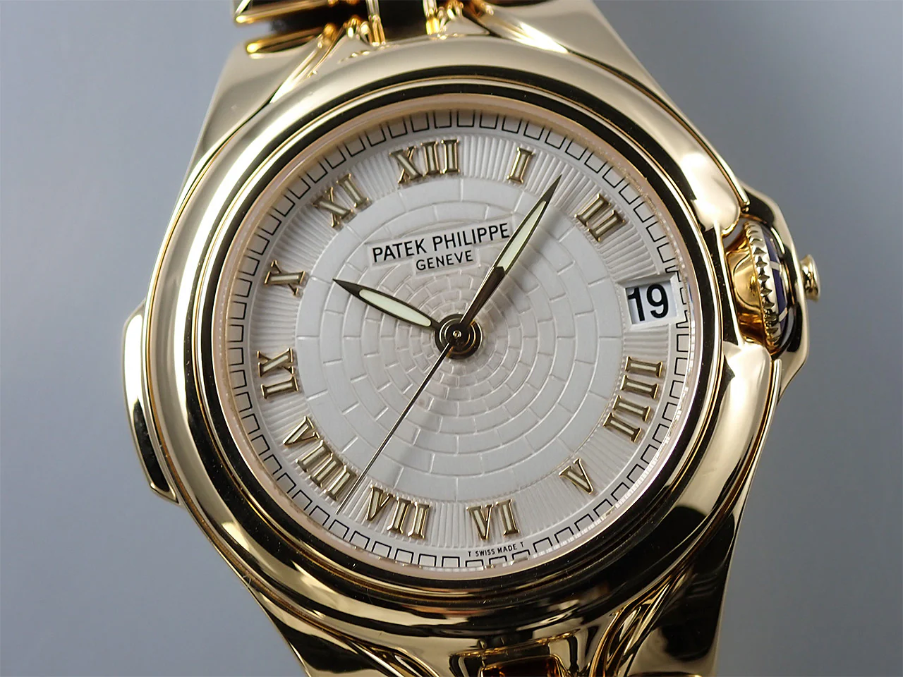 パテックフィリップ スカルプチャー Ref.5091/1J-001 イエローゴールド ホワイト文字盤 - Image 3