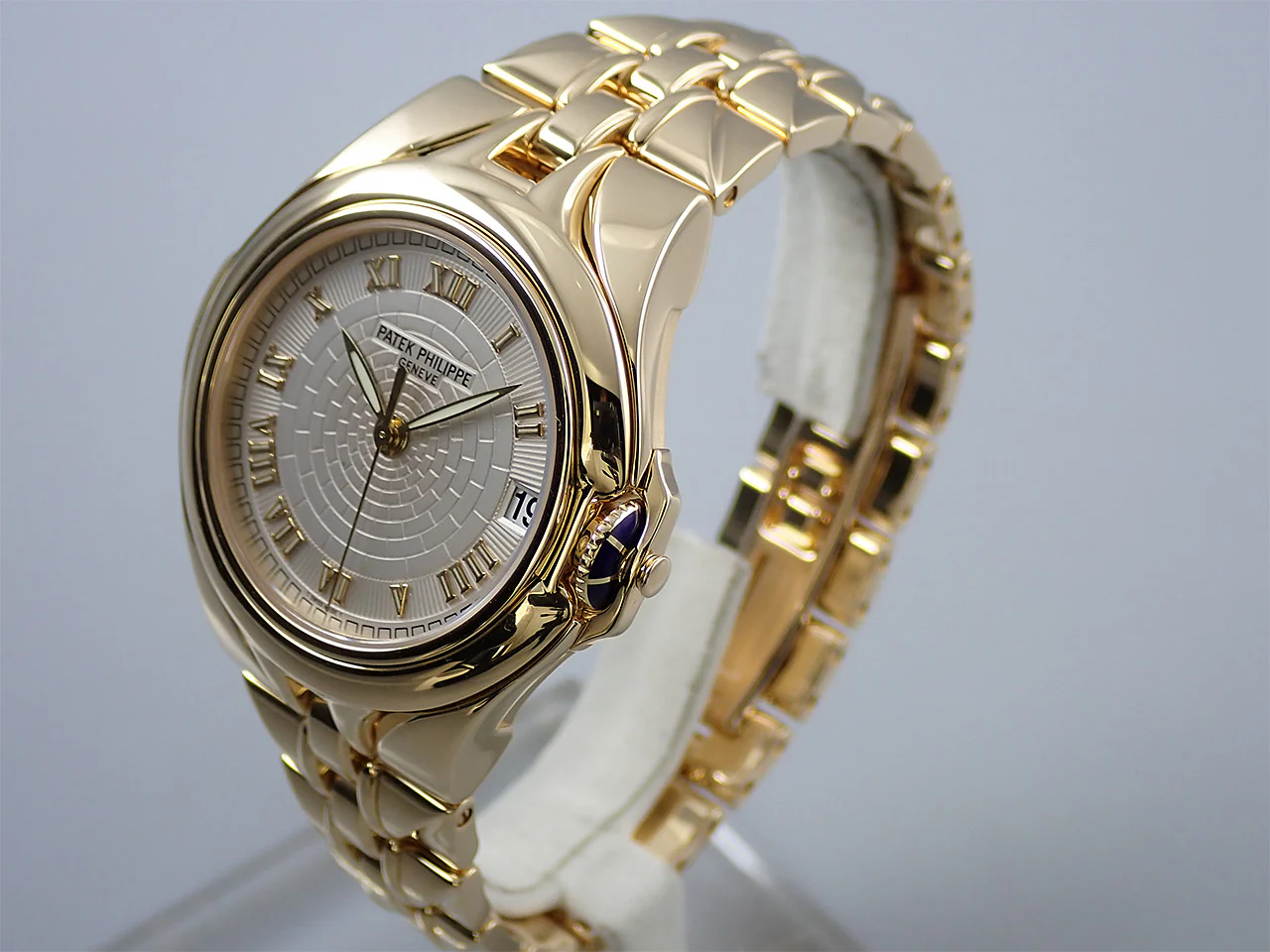 パテックフィリップ スカルプチャー Ref.5091/1J-001 イエローゴールド ホワイト文字盤 - Image 4