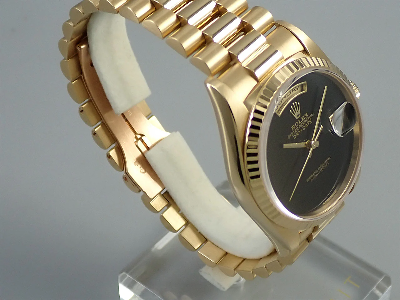 ロレックス デイデイト36 Ref.18238 イエローゴールド オニキス文字盤 - Image 5