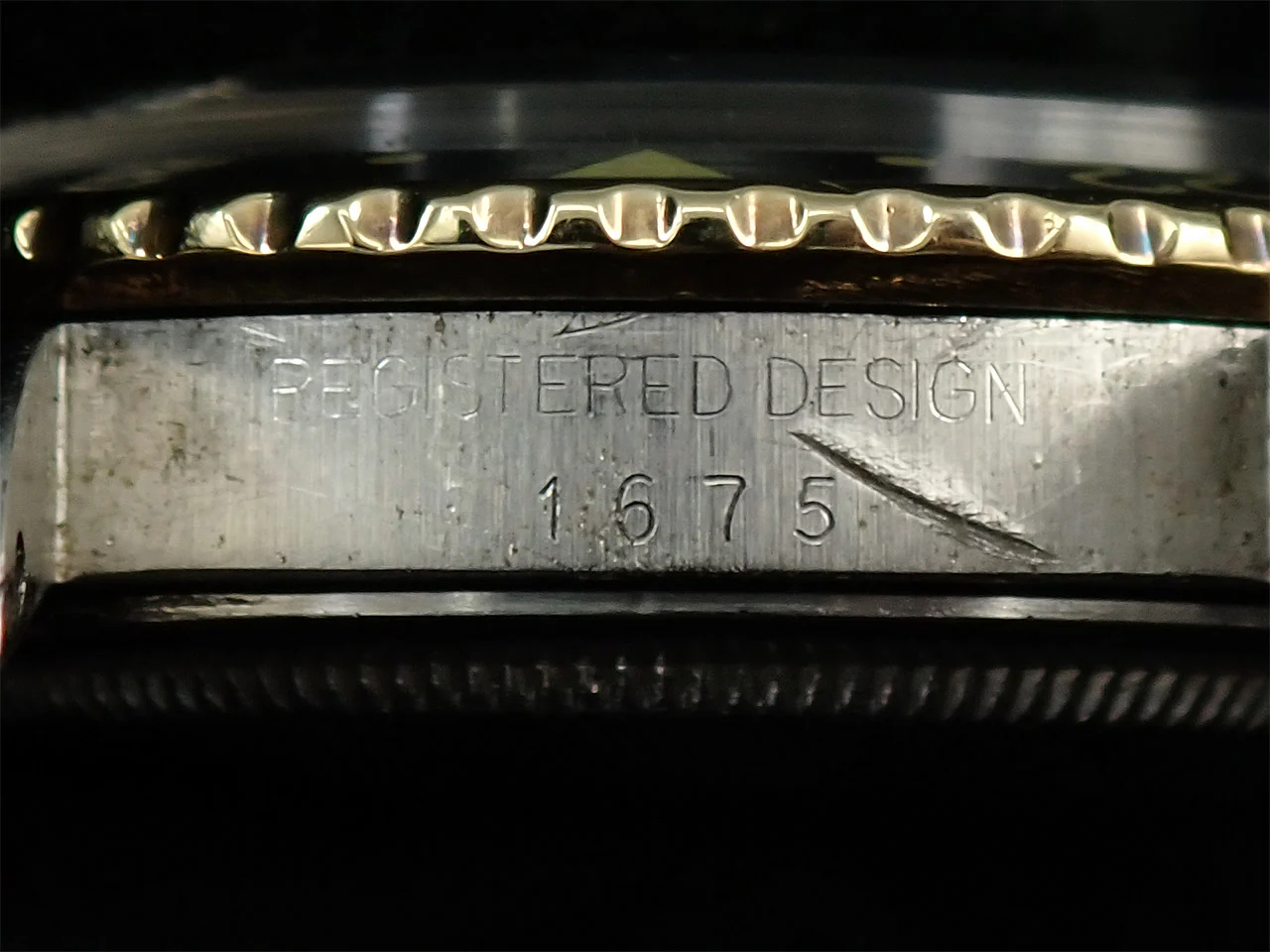 ロレックス GMTマスター Ref.1675/3 ステンレススチール/イエローゴールド ブラック文字盤 ジュビリーブレスレット 中古 9SHJ232J - Image 11