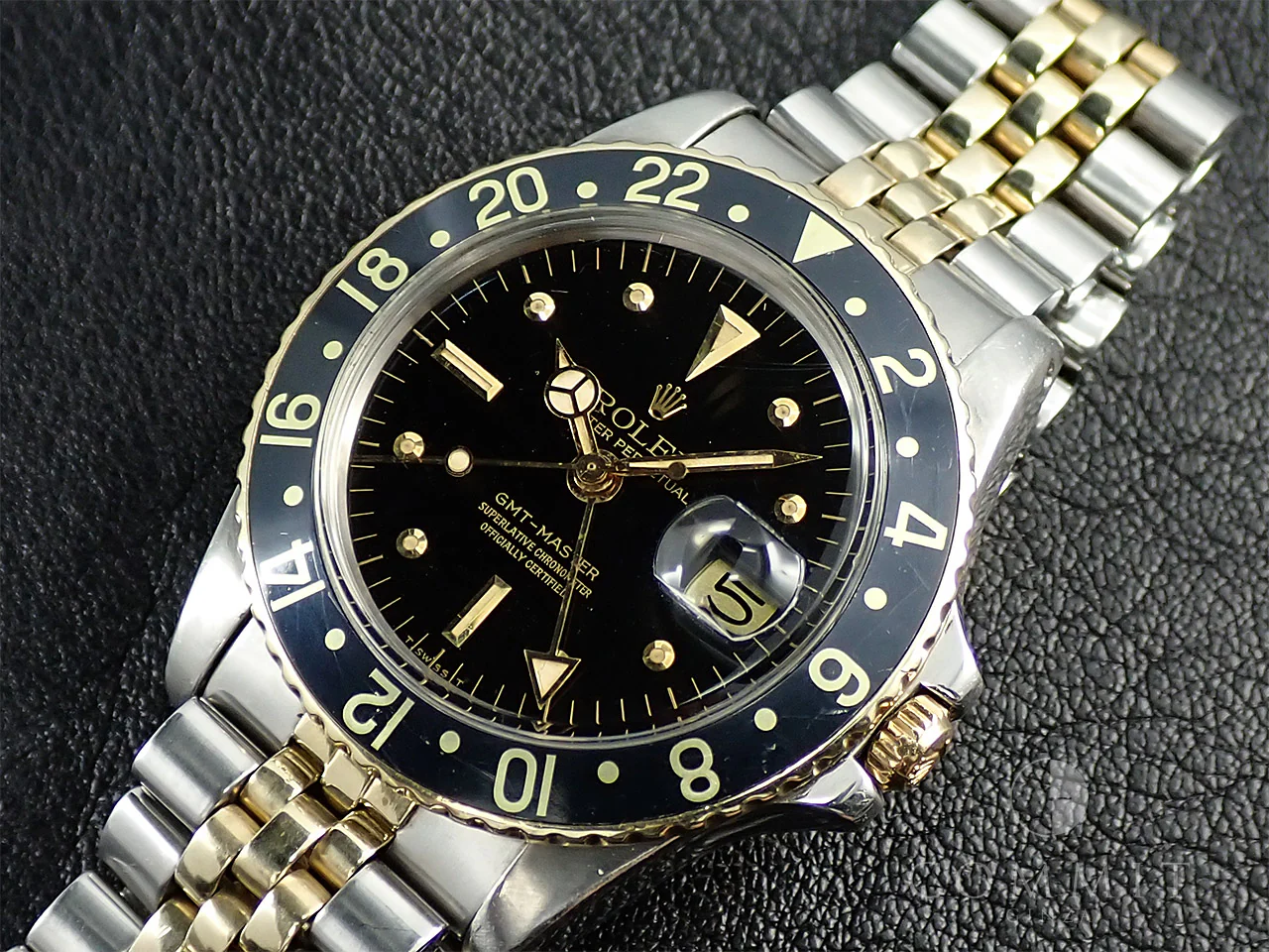 ロレックス GMTマスター Ref.1675/3 ステンレススチール/イエローゴールド ブラック文字盤 ジュビリーブレスレット 中古 9SHJ232J - Image 15
