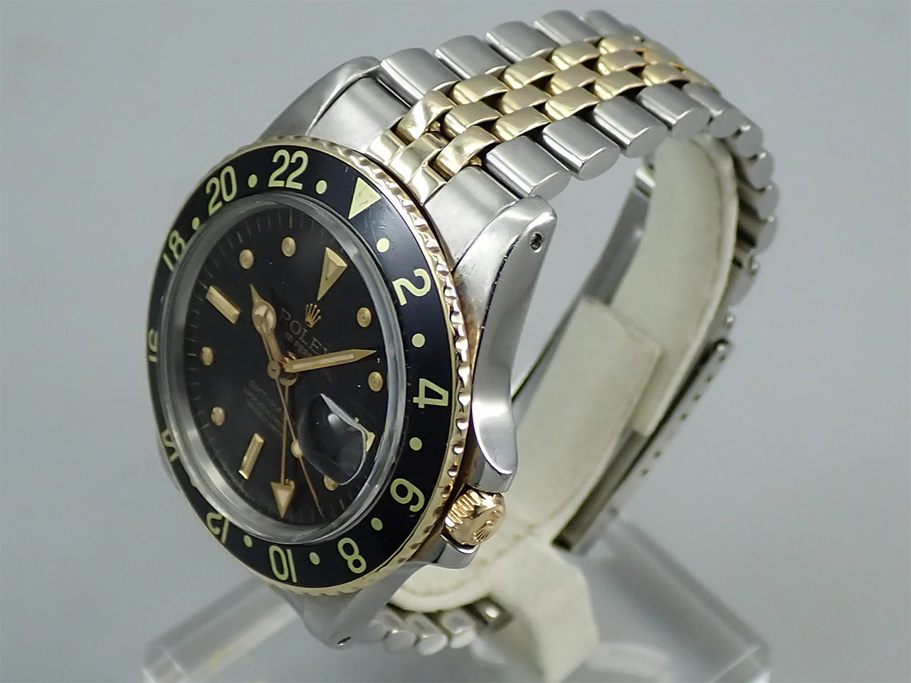 ロレックス GMTマスター Ref.1675/3 ステンレススチール/イエローゴールド ブラック文字盤 ジュビリーブレスレット 中古 9SHJ232J - Image 4