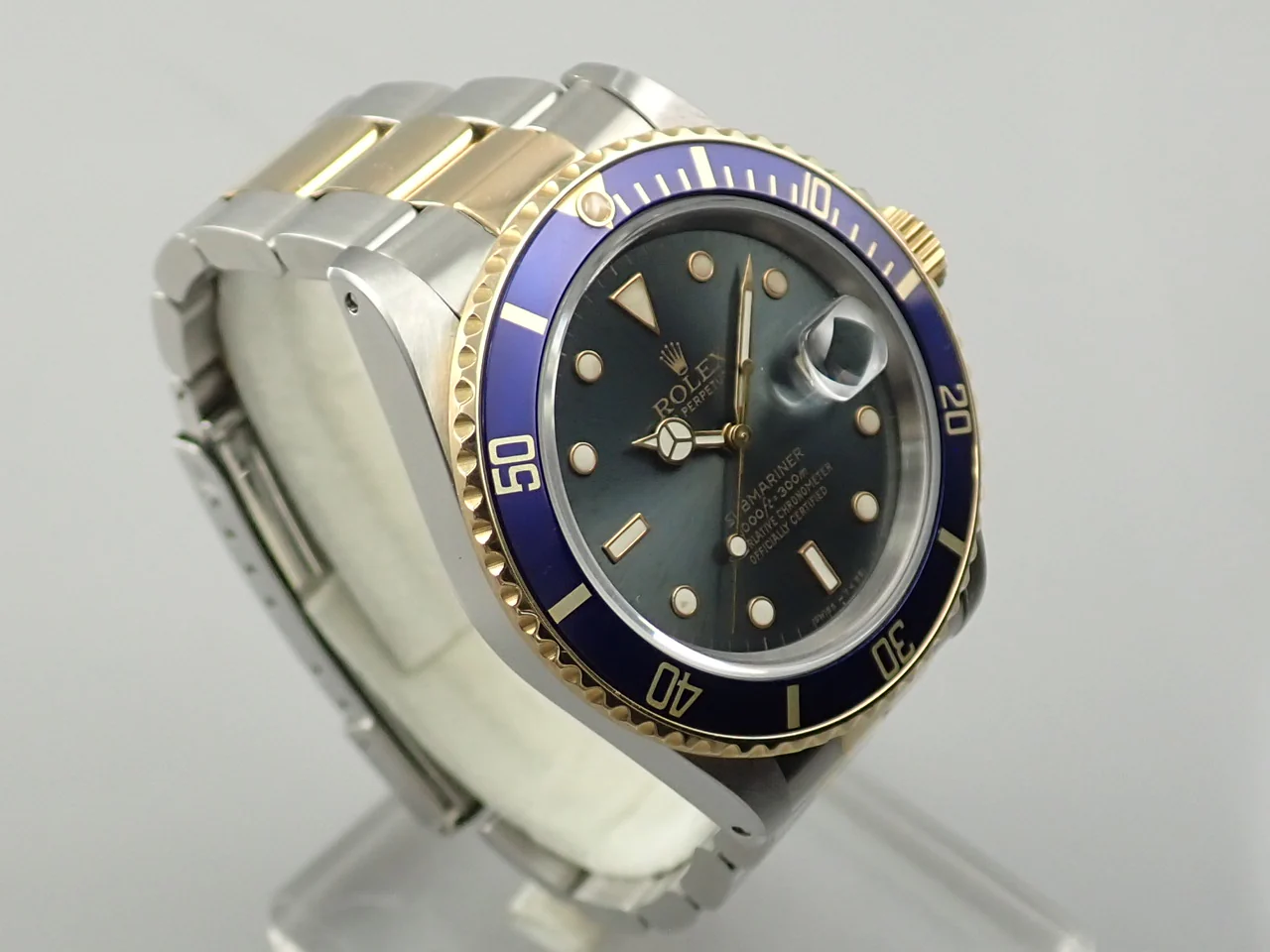 ロレックス サブマリーナー デイト Ref.16803 ステンレススチール/イエローゴールド ブルー文字盤 - Image 5
