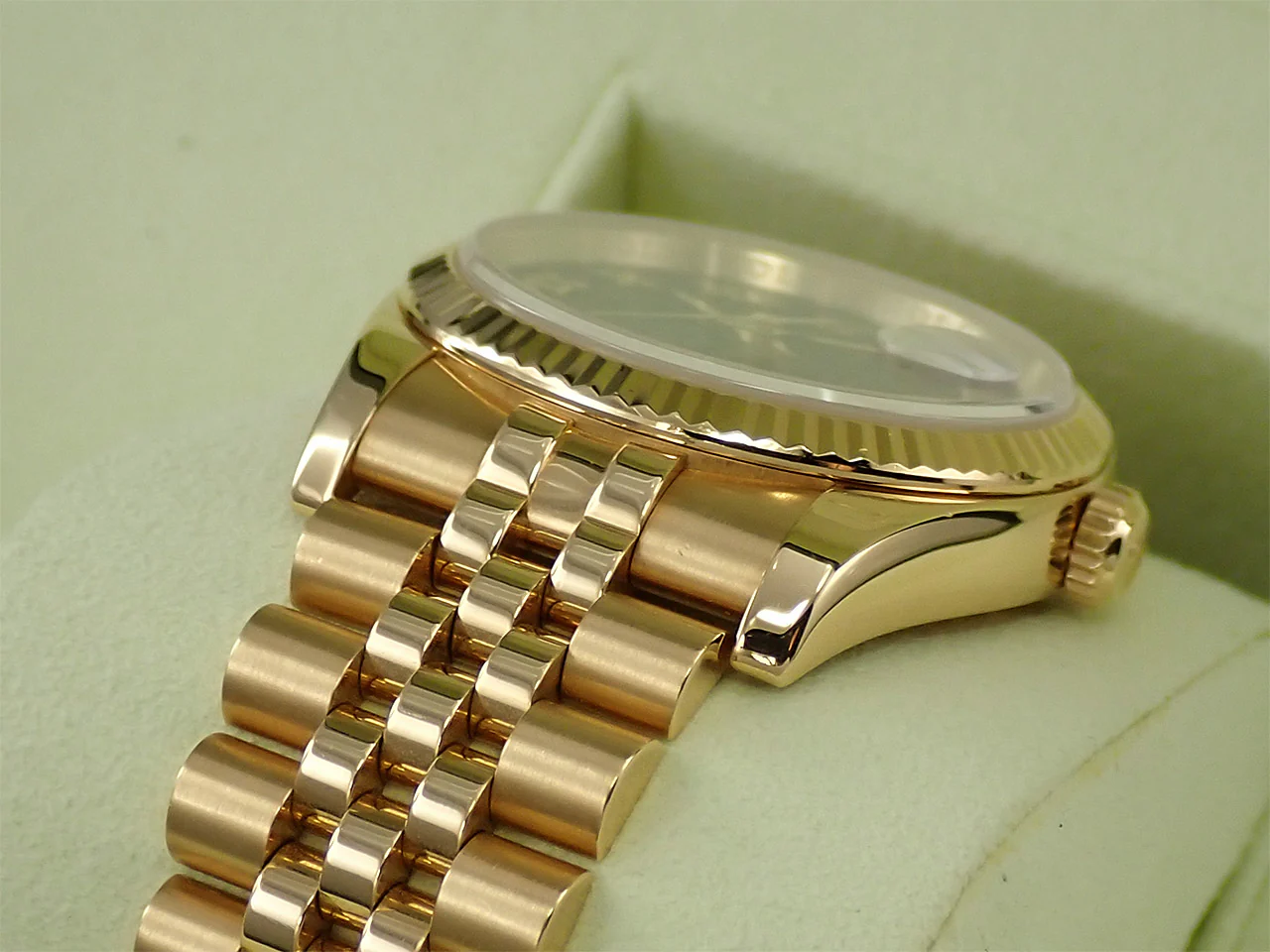 ロレックス デイトジャスト Ref.116238 イエローゴールド ブラックコンピューター文字盤 プレジデントブレスレット - Image 6