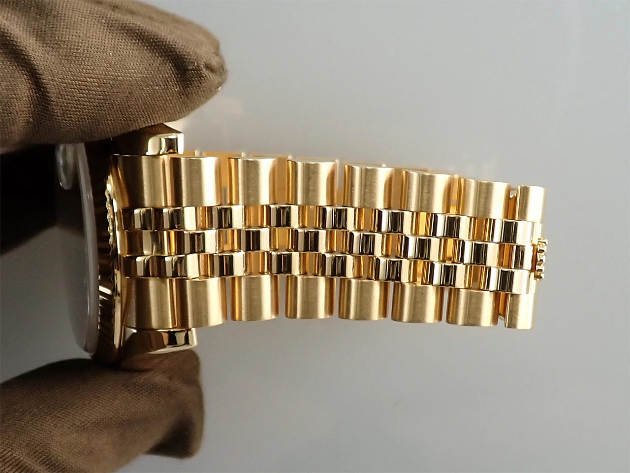 ロレックス デイトジャスト Ref.116238 イエローゴールド ブラックコンピューター文字盤 プレジデントブレスレット - Image 9