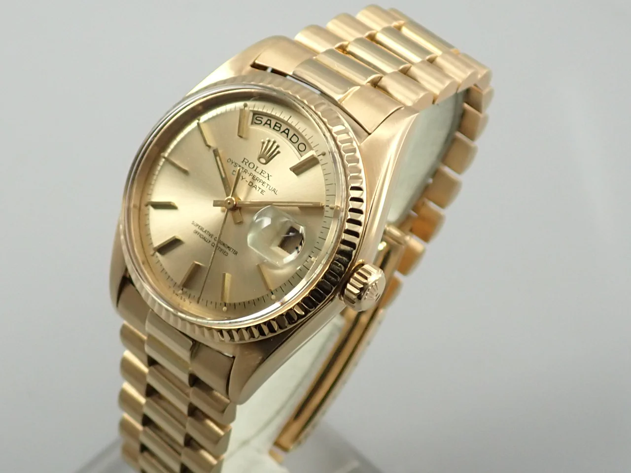 ロレックス デイデイト36 Ref.1803 イエローゴールド シャンパン文字盤 中古 A25UVHHT - Image 4