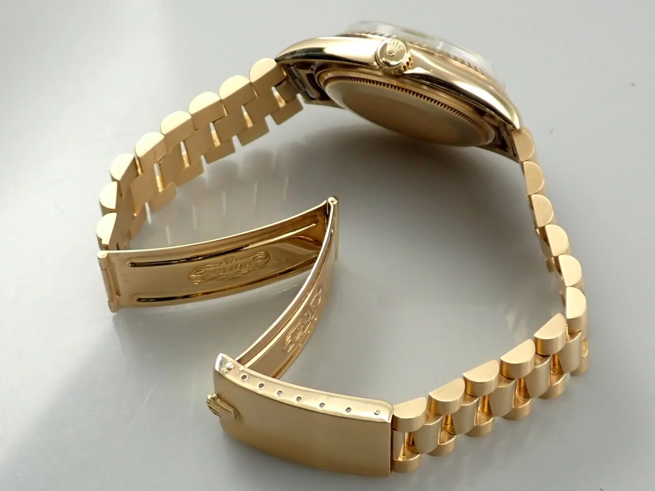 ロレックス デイデイト36 Ref.1803 イエローゴールド シャンパン文字盤 中古 A25UVHHT - Image 8