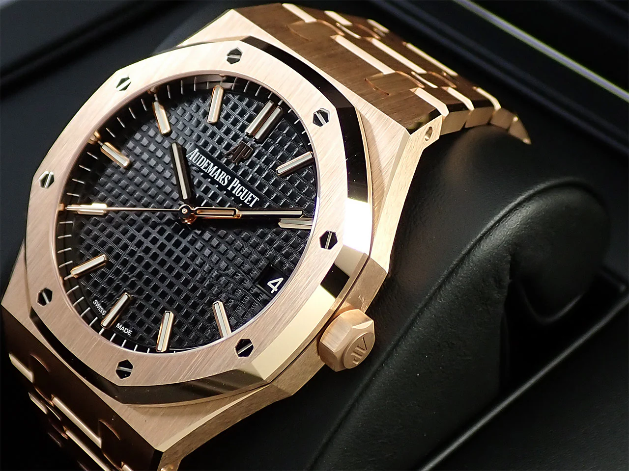 オーデマピゲ ロイヤルオーク Ref.15500OR.OO.1220OR.01 ピンクゴールド ブラック文字盤 - Image 5