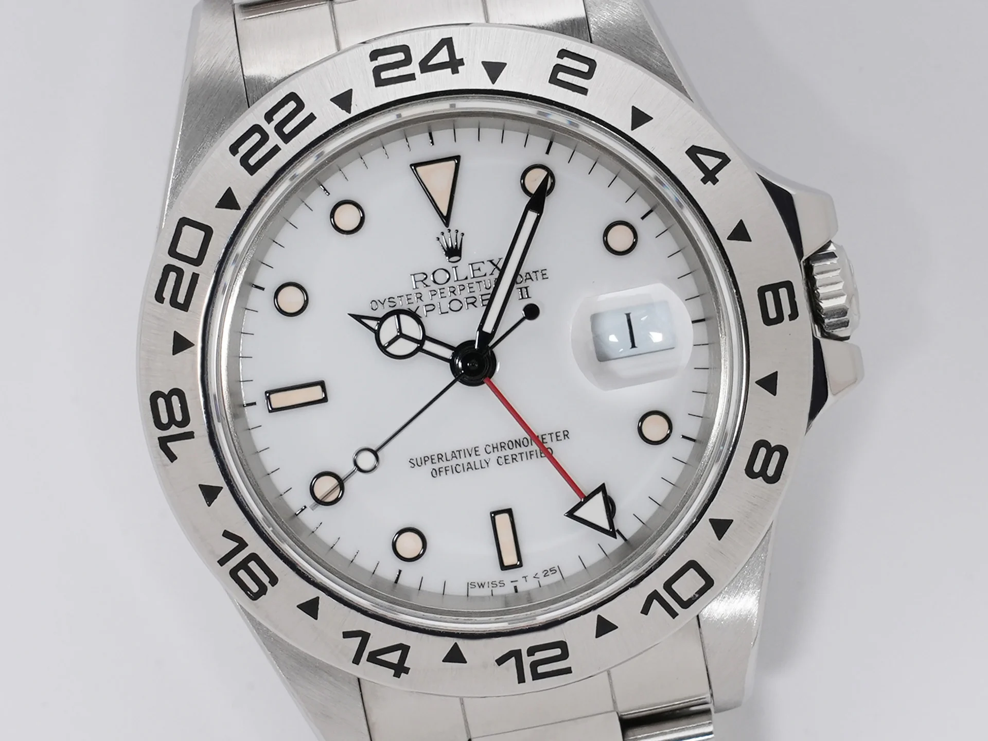 ロレックス エクスプローラーII Ref.16550 ステンレススチール ホワイト文字盤 - Image 3