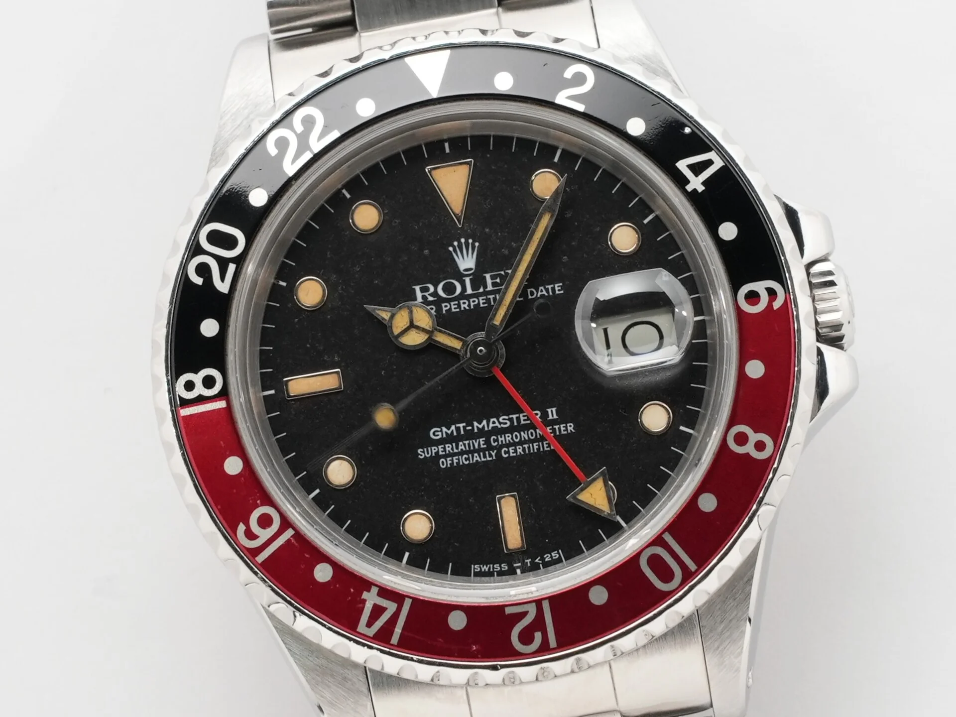 ロレックス GMTマスターII Ref.16760 ステンレススチール ブラック文字盤 オイスターブレスレット 中古 bzov2o8p - Image 3